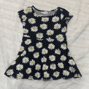 Children’s Place Black and White Daisy Dress